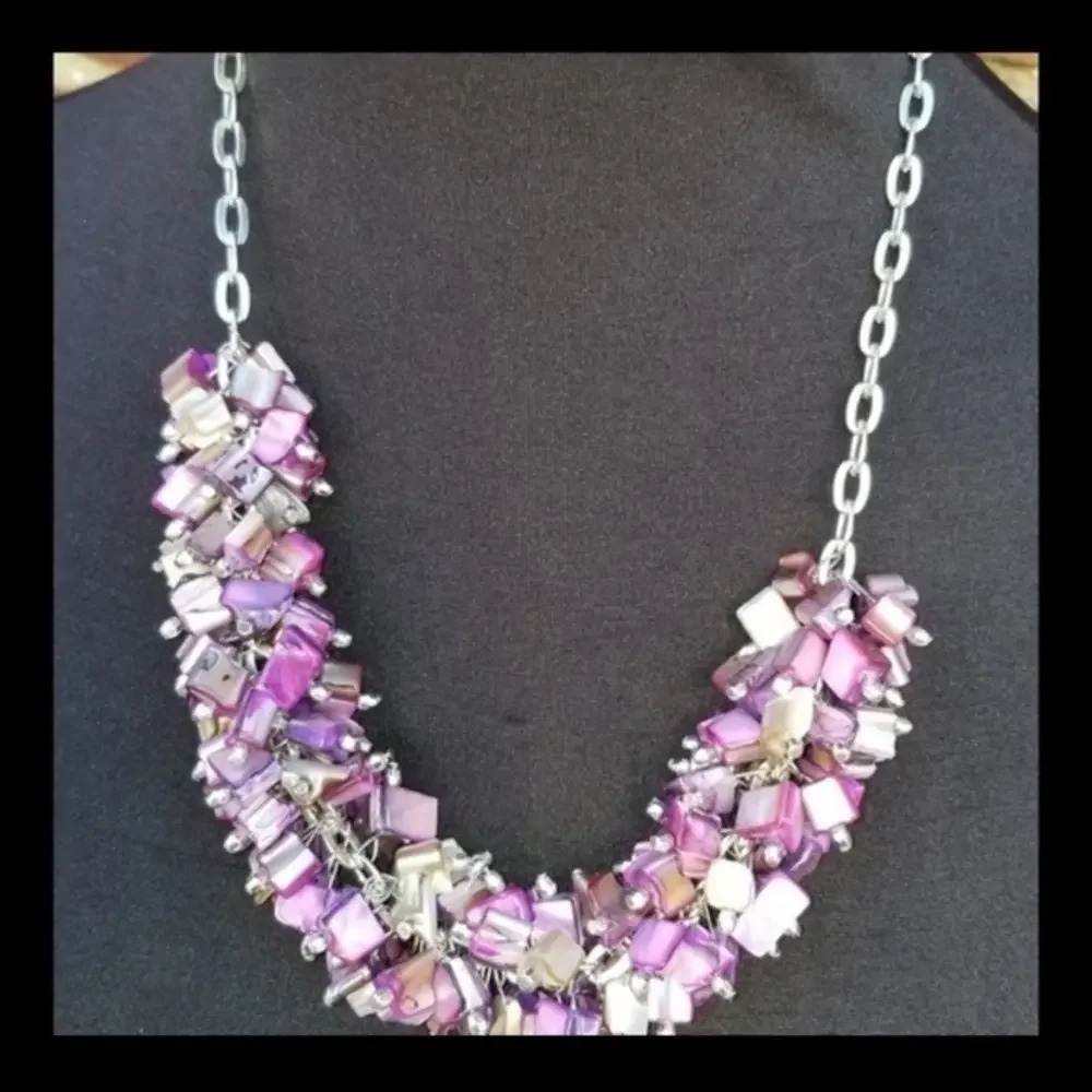 Vintage abalone necklace‎